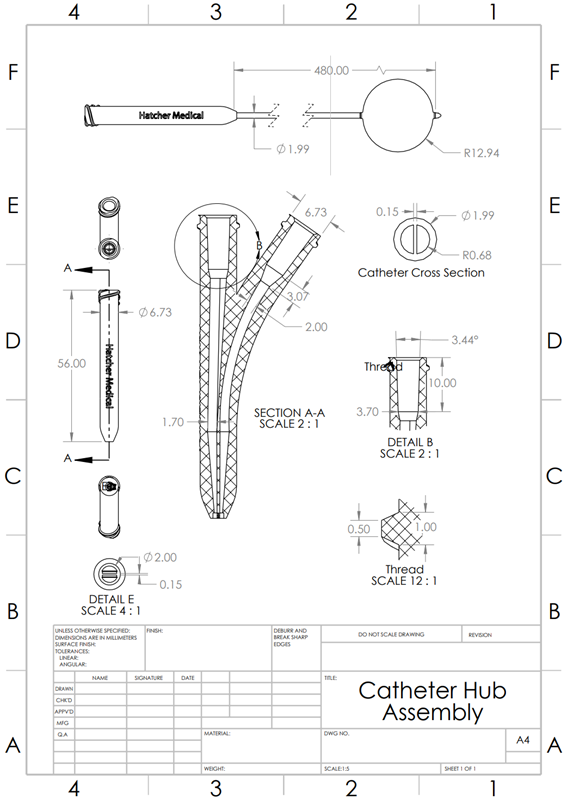 Catheter Drawing
