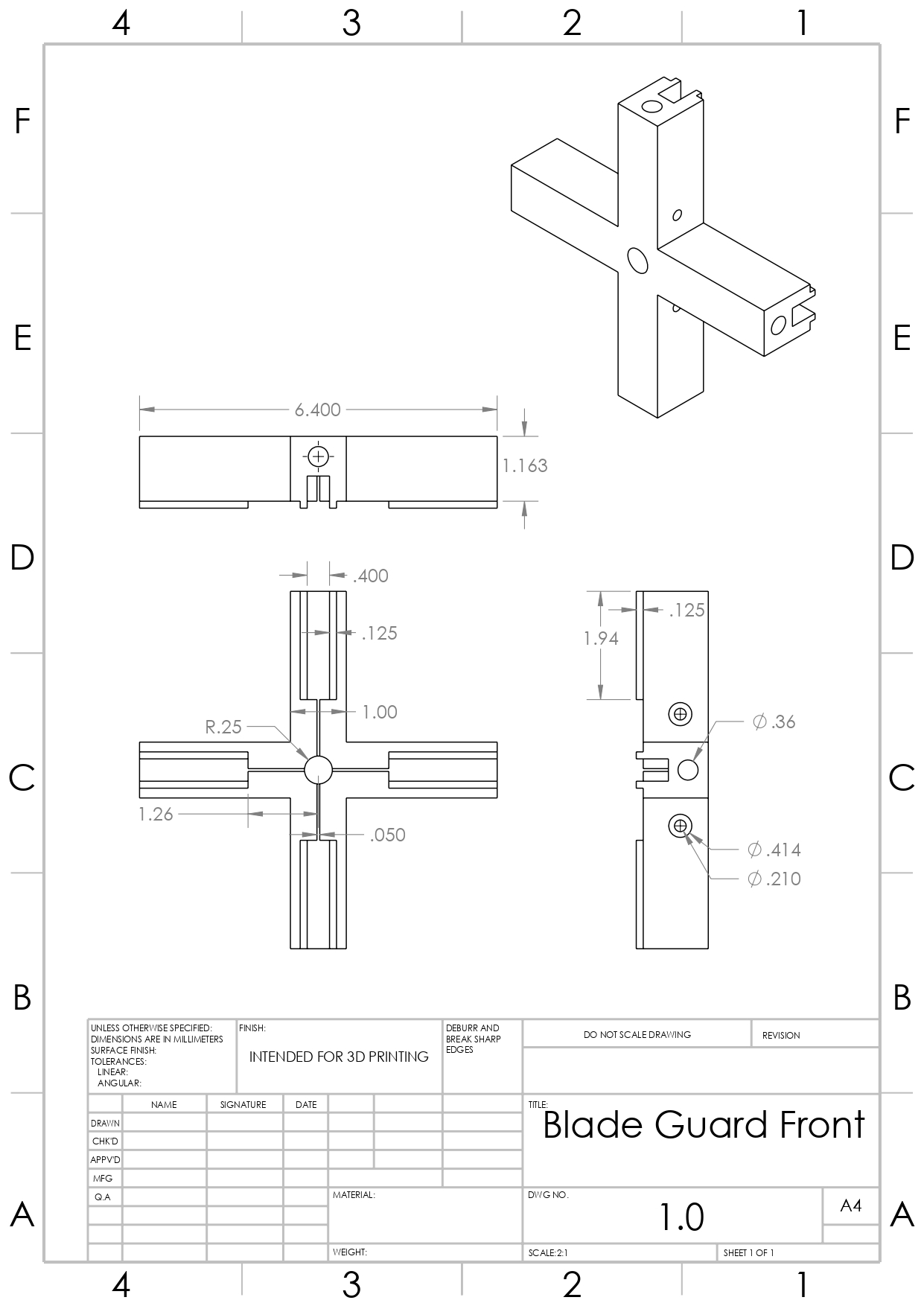 Manufacturing Drawing 3