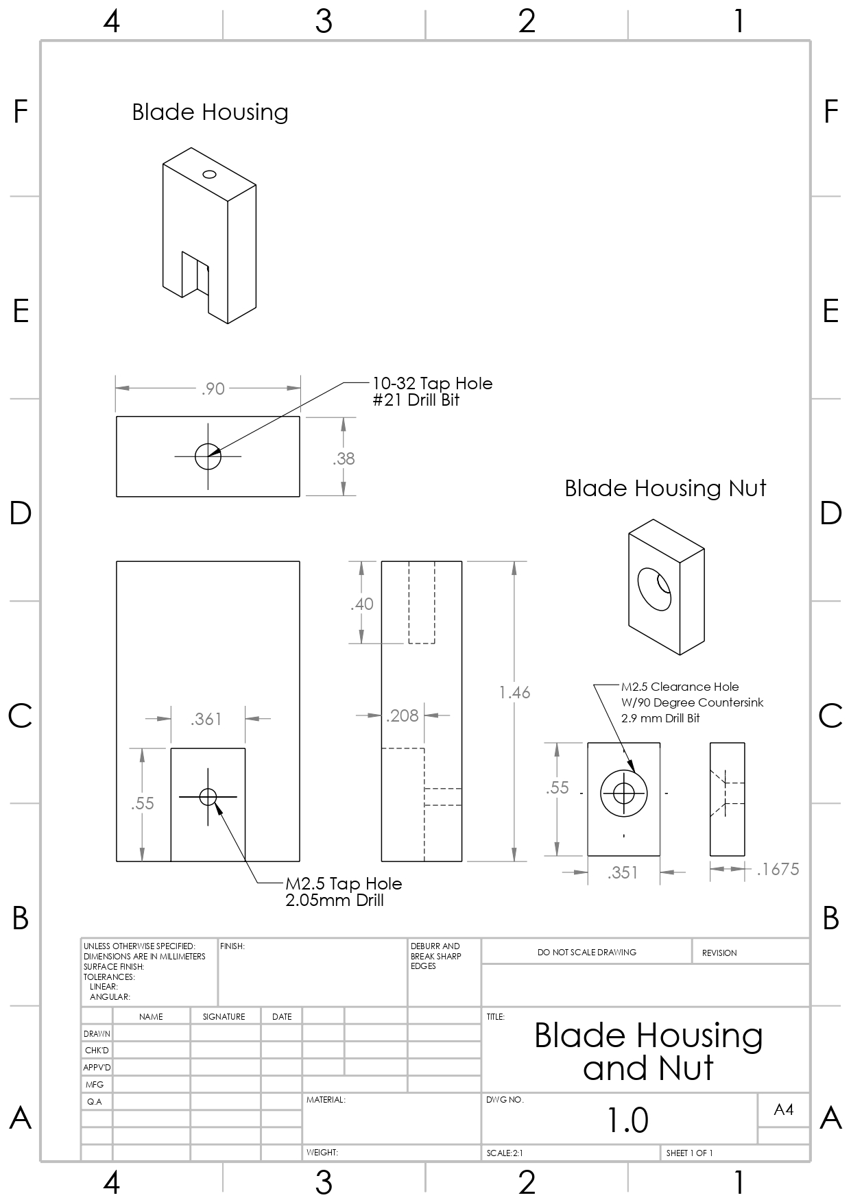 Manufacturing Drawing 6